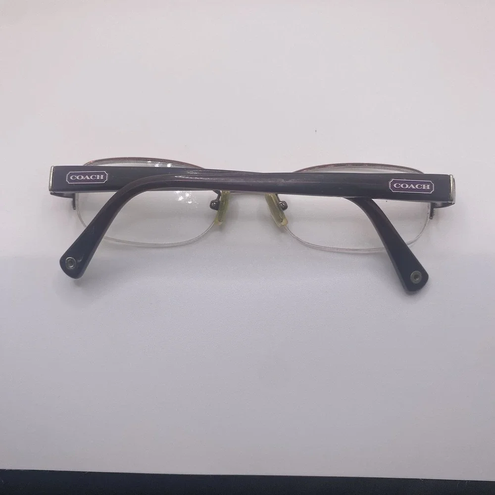 Coach Eyeglasses Women FRAME ONLY HC5004 Bettie Half Rim 51-16-135 Purple 880
